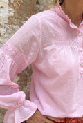 Amy Blouse - Pink Cotton Voile