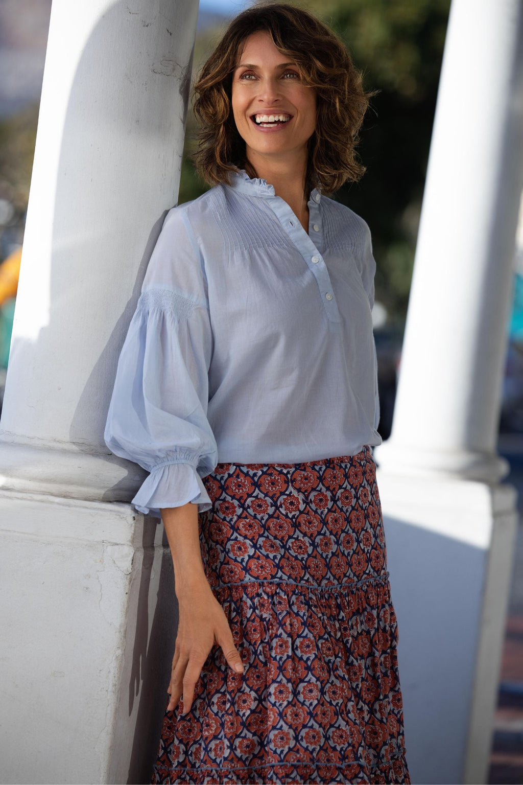 Amy Blouse - Blue Voile