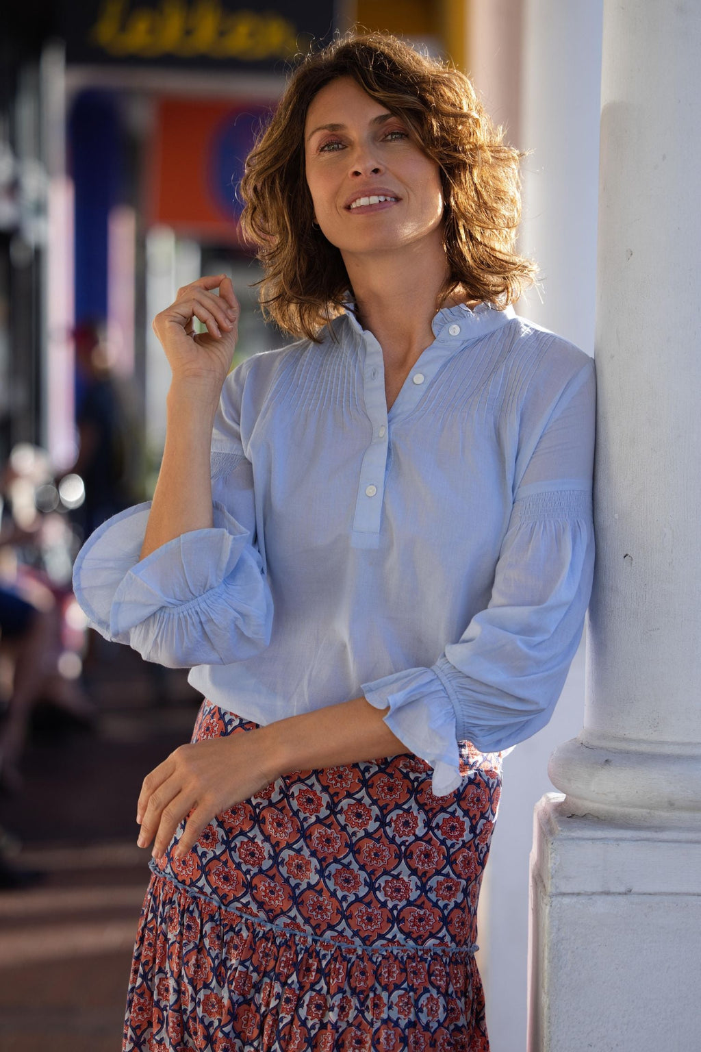 Amy Blouse - Blue Voile