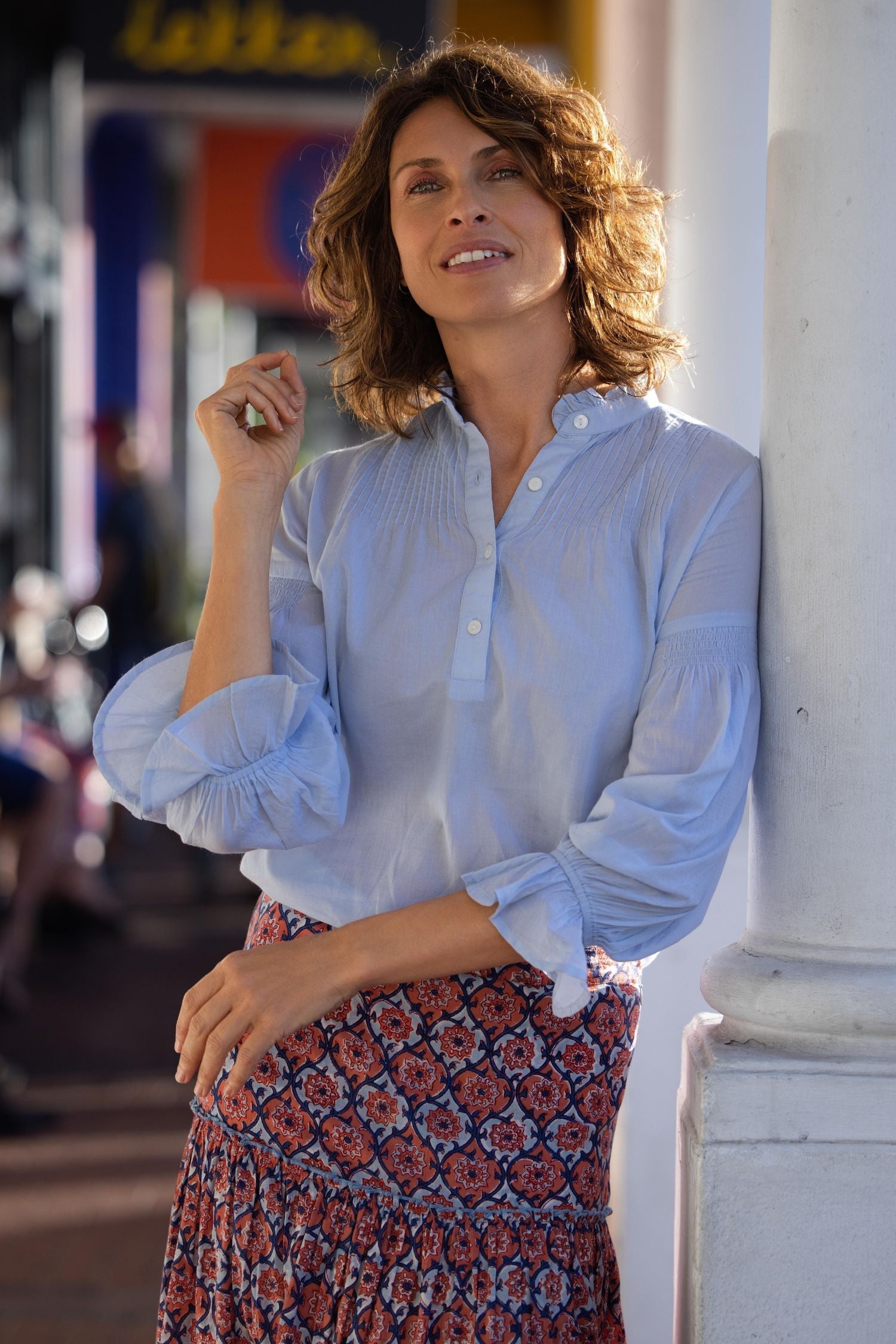 Amy Blouse - Blue Voile