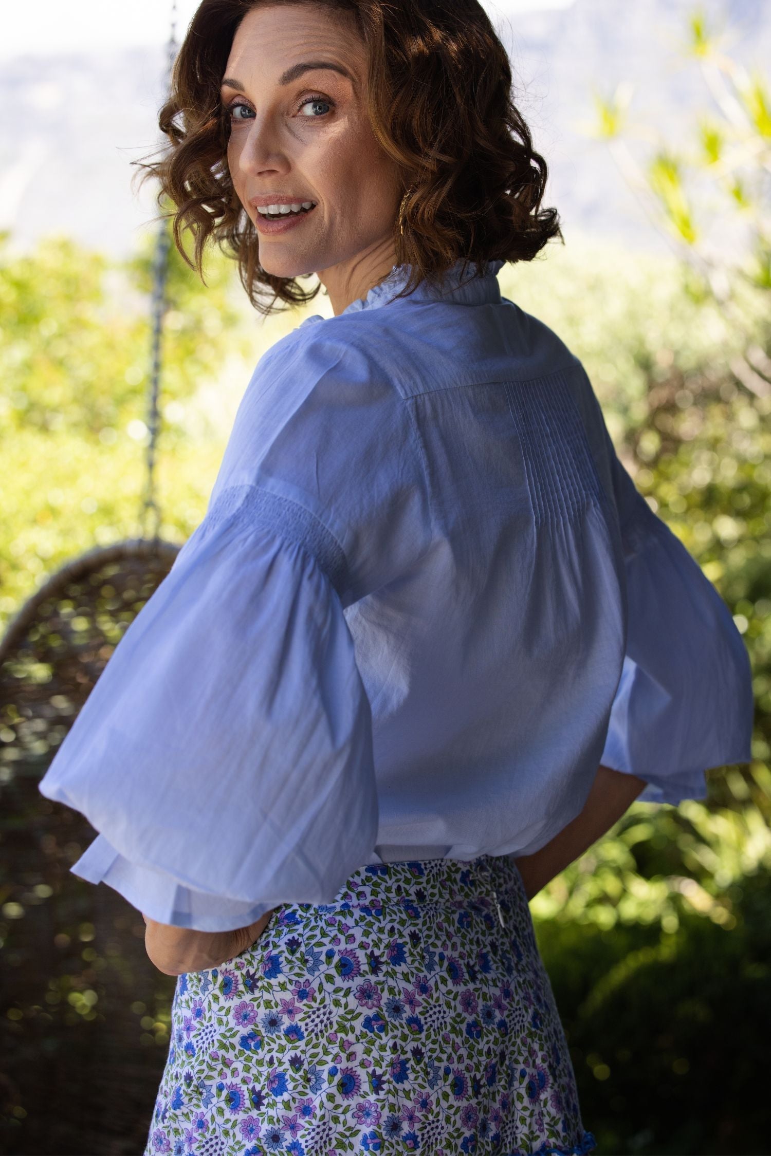 Amy Blouse - Blue Voile