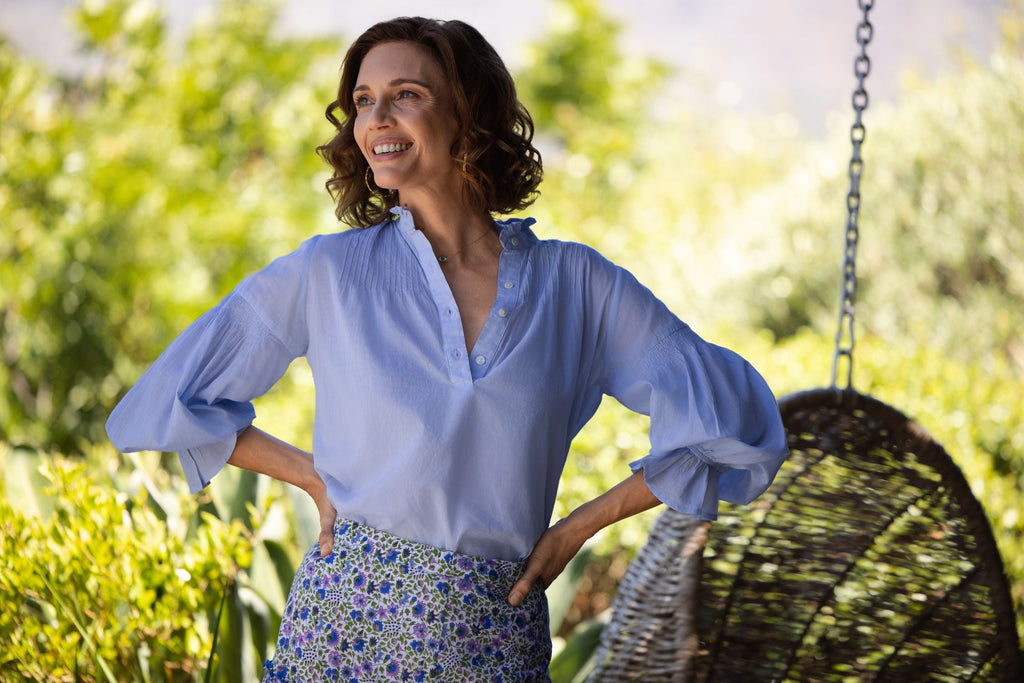 Amy Blouse - Blue Voile