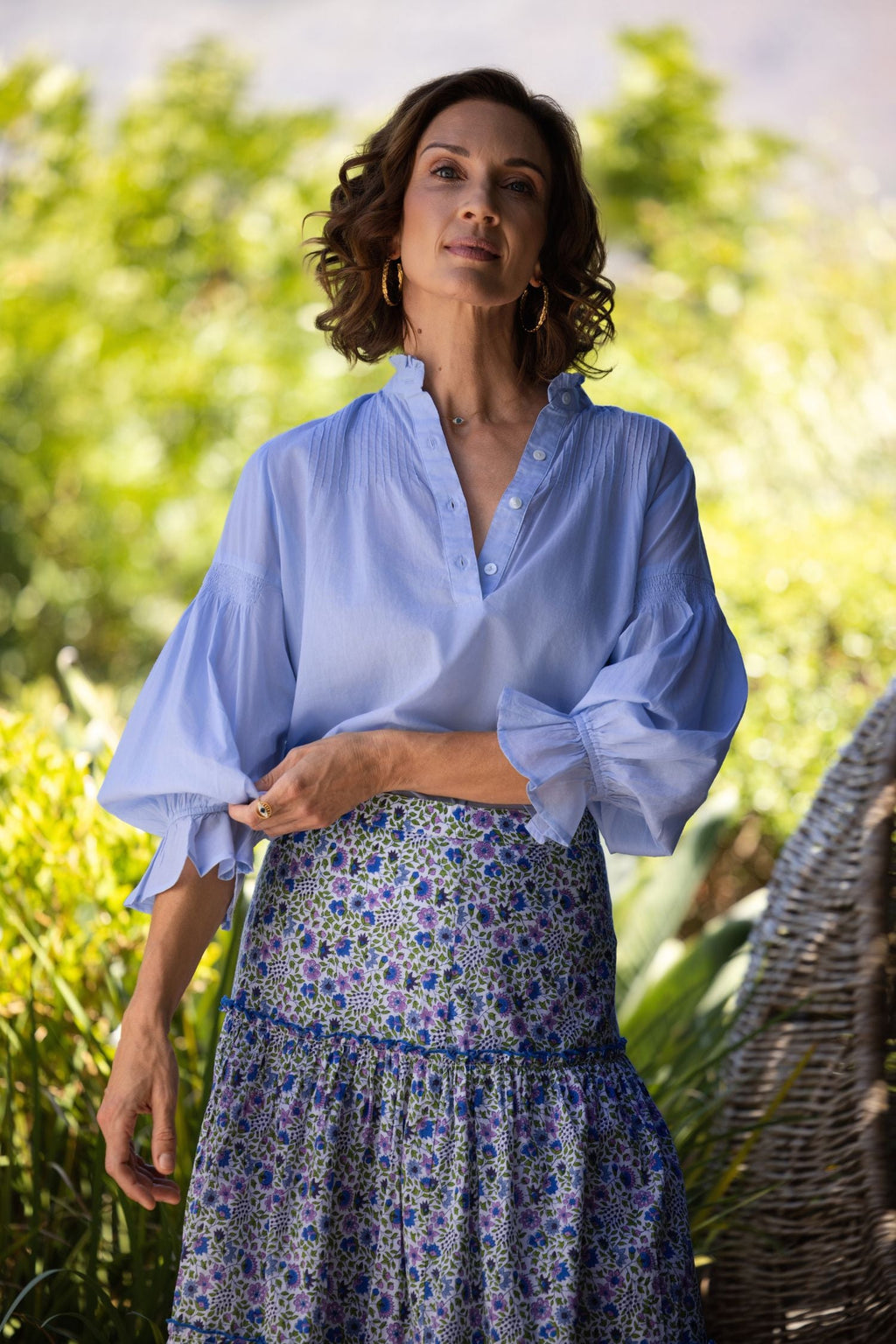 Amy Blouse - Blue Voile