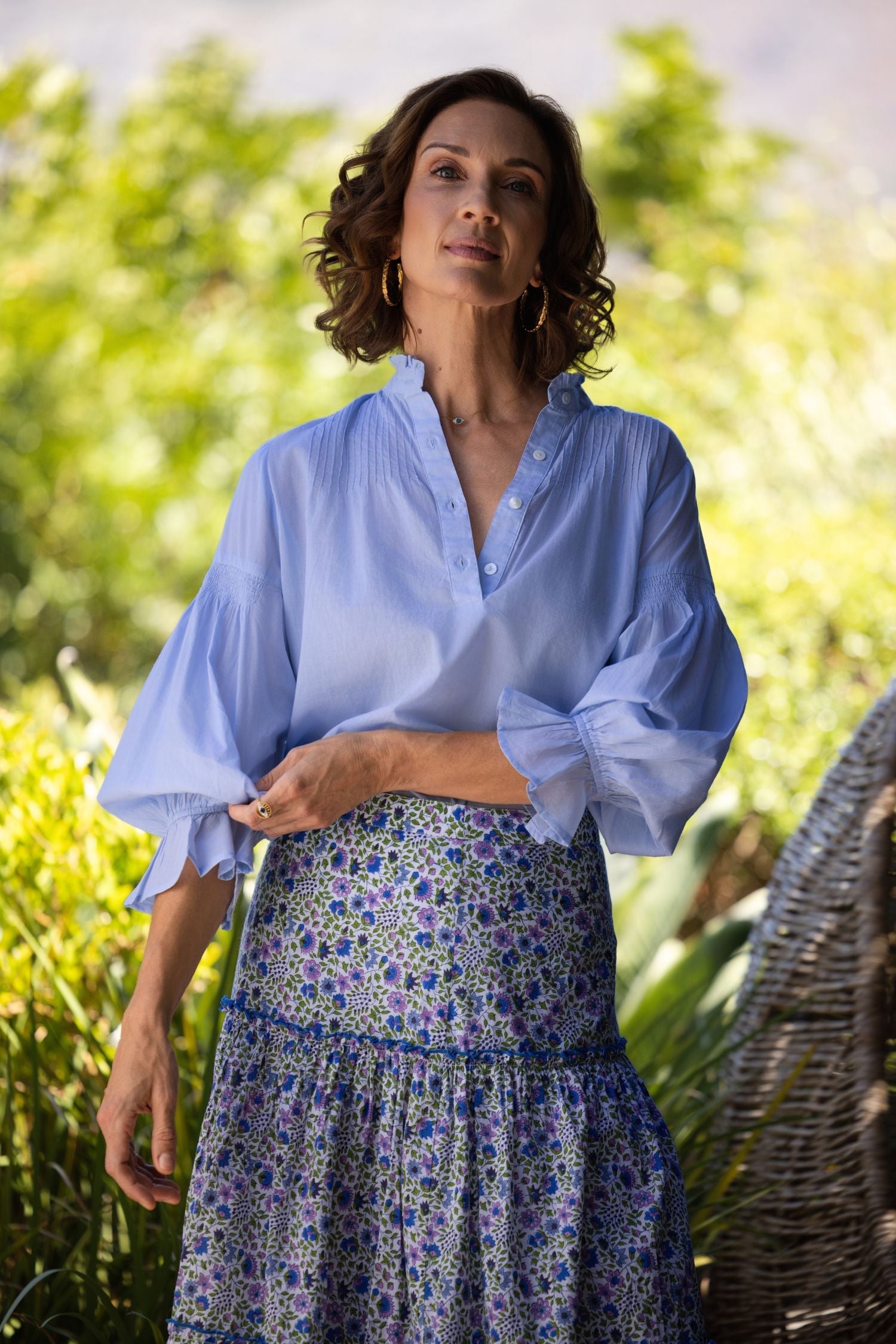 Amy Blouse - Blue Voile