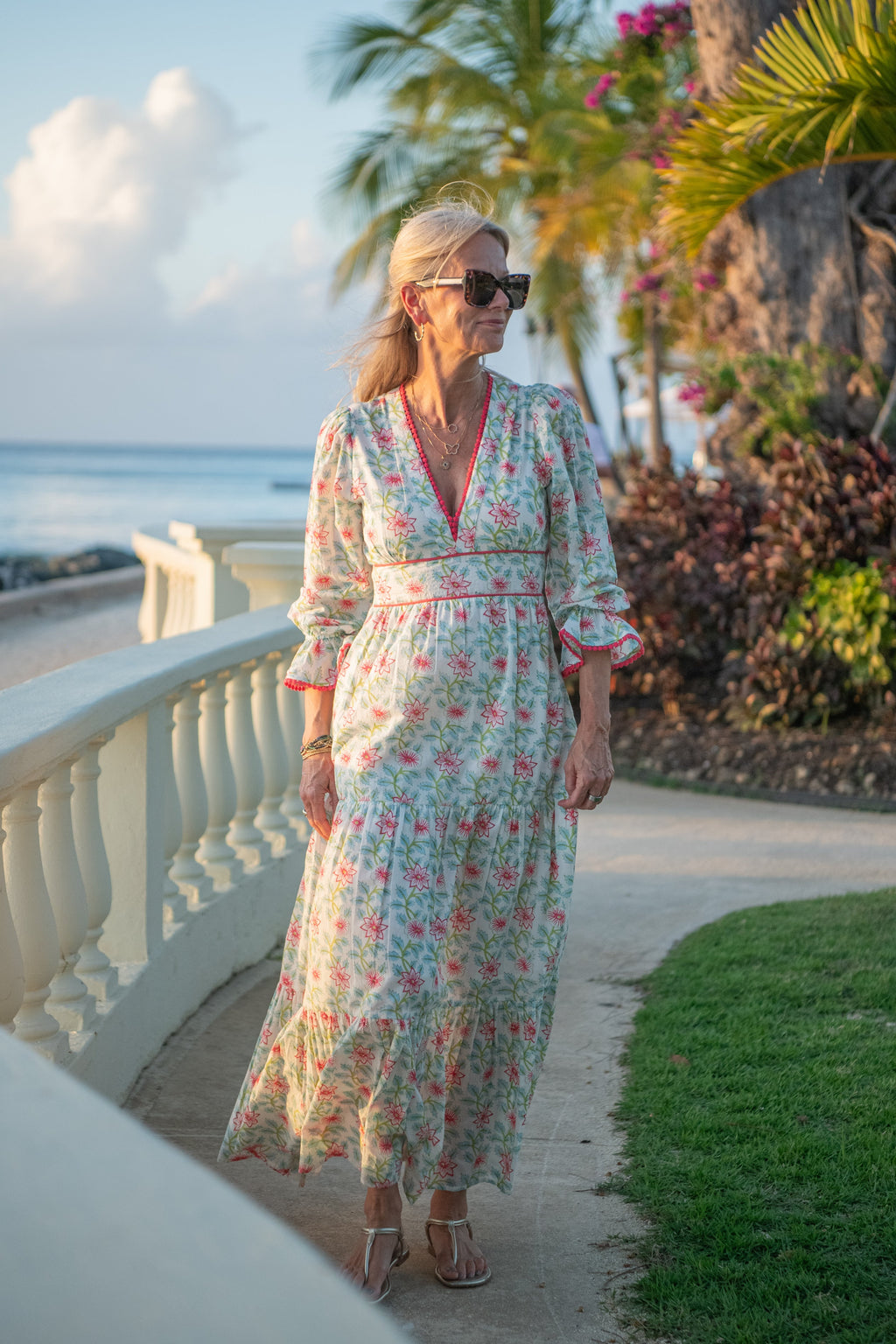 Eliza Dress - Floral Vine