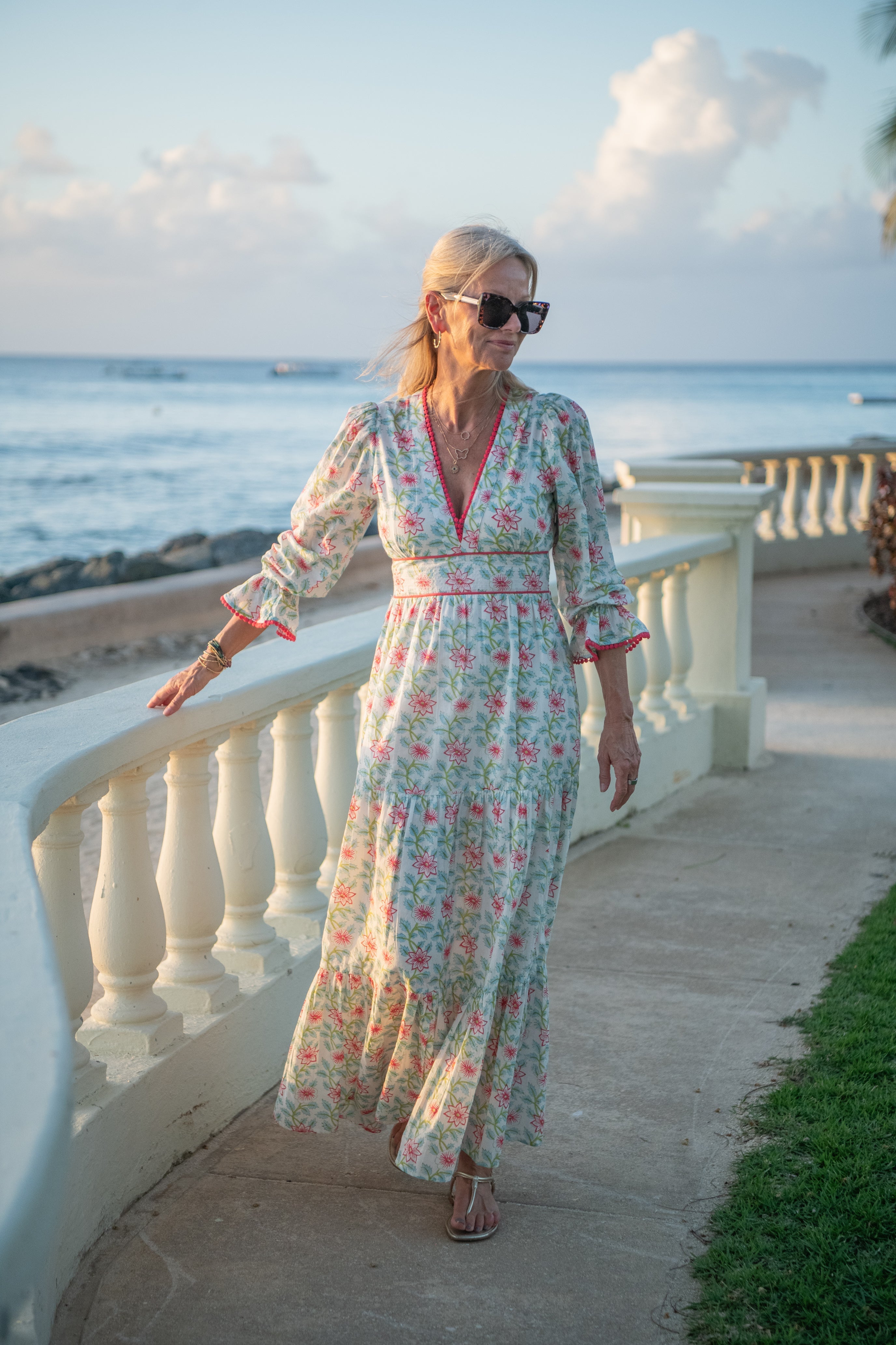 Eliza Dress - Floral Vine