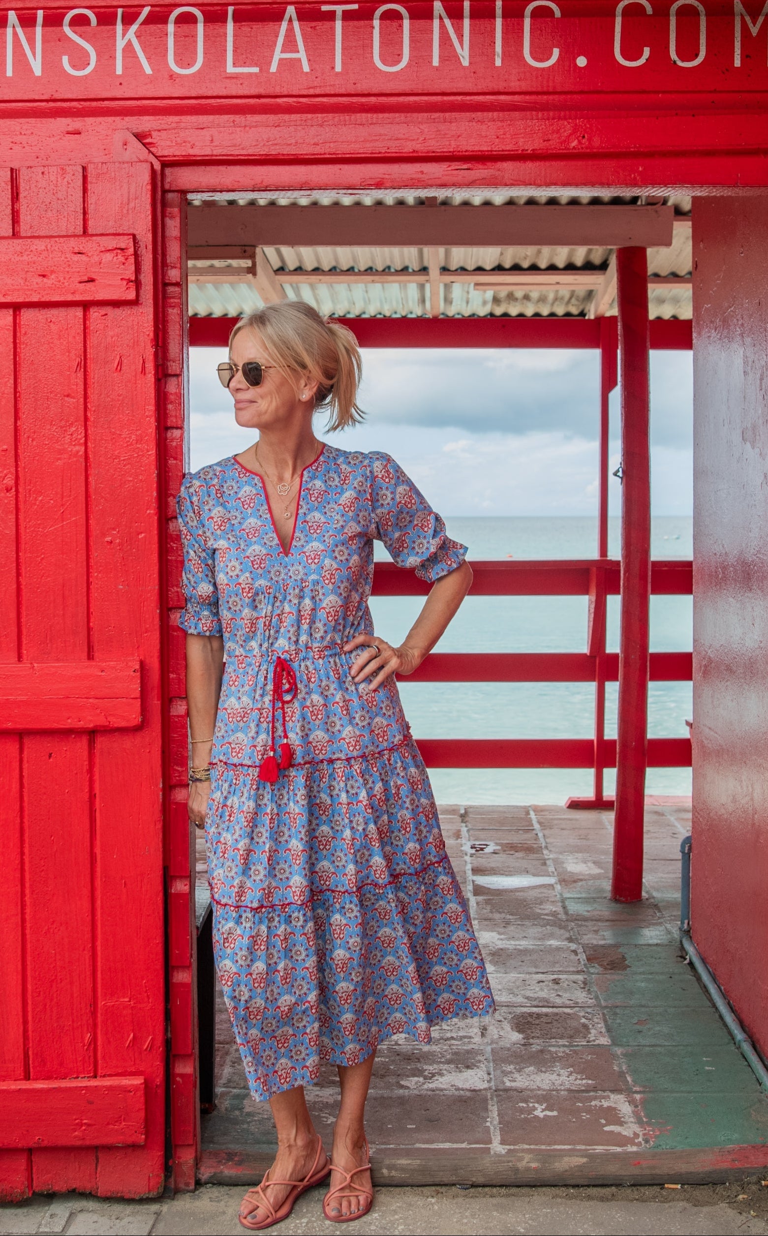 Tara Dress - Red Lotus