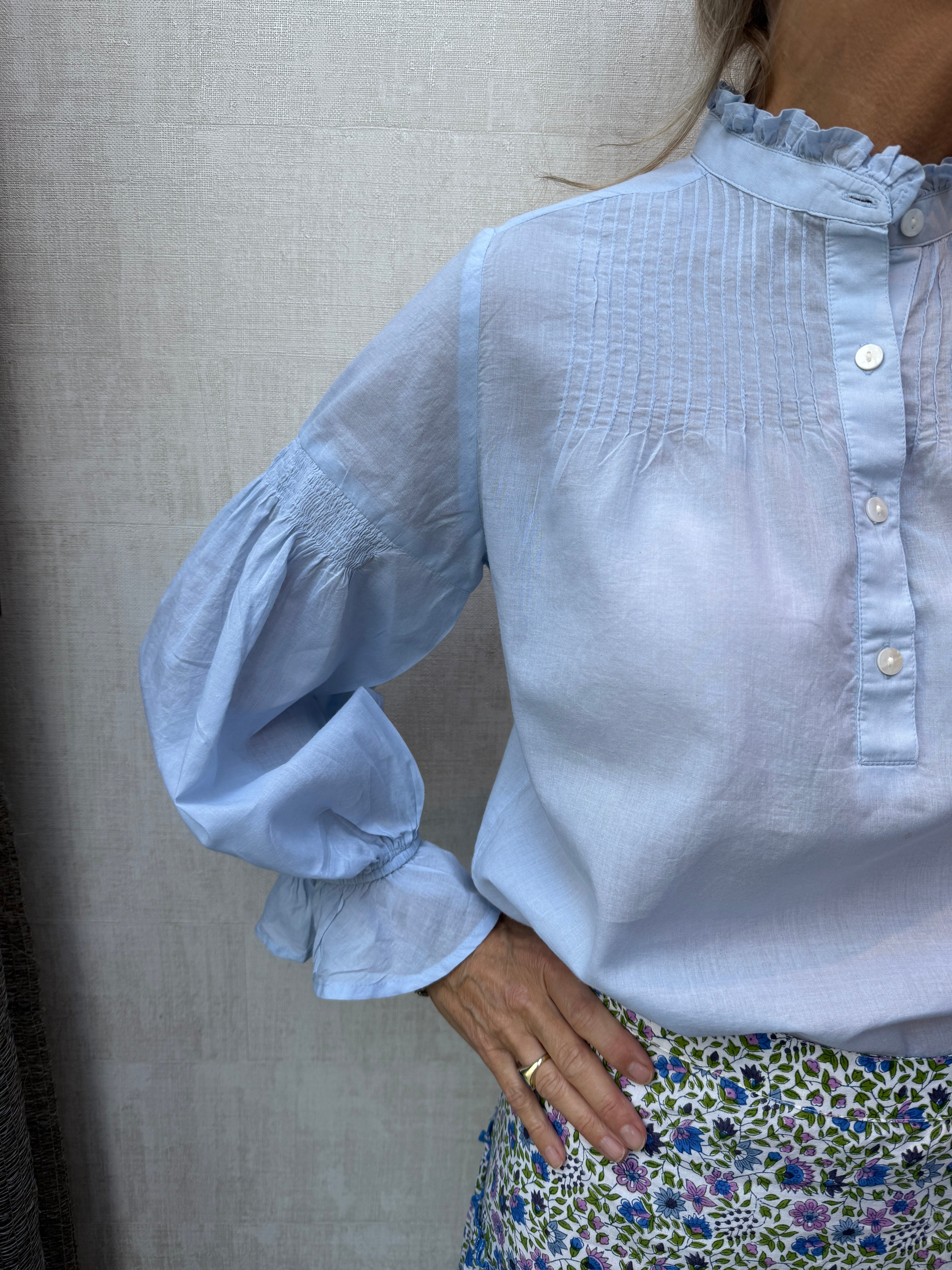 Amy Blouse - Blue Voile