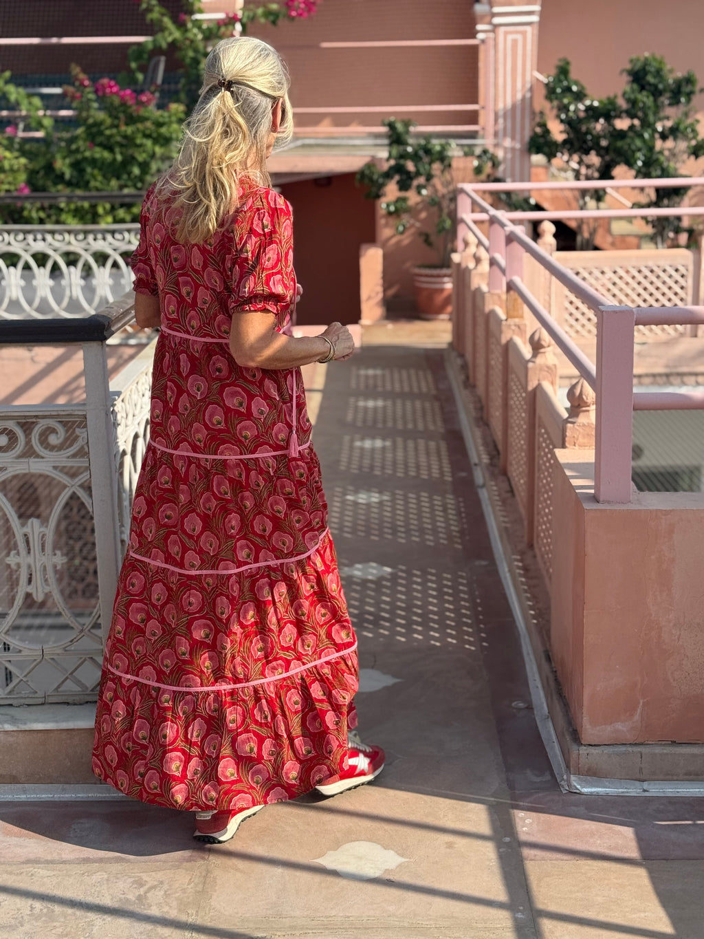Tasha Dress - Red Daisy