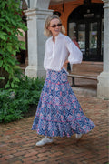 Tatjana Skirt - Blue Ikat