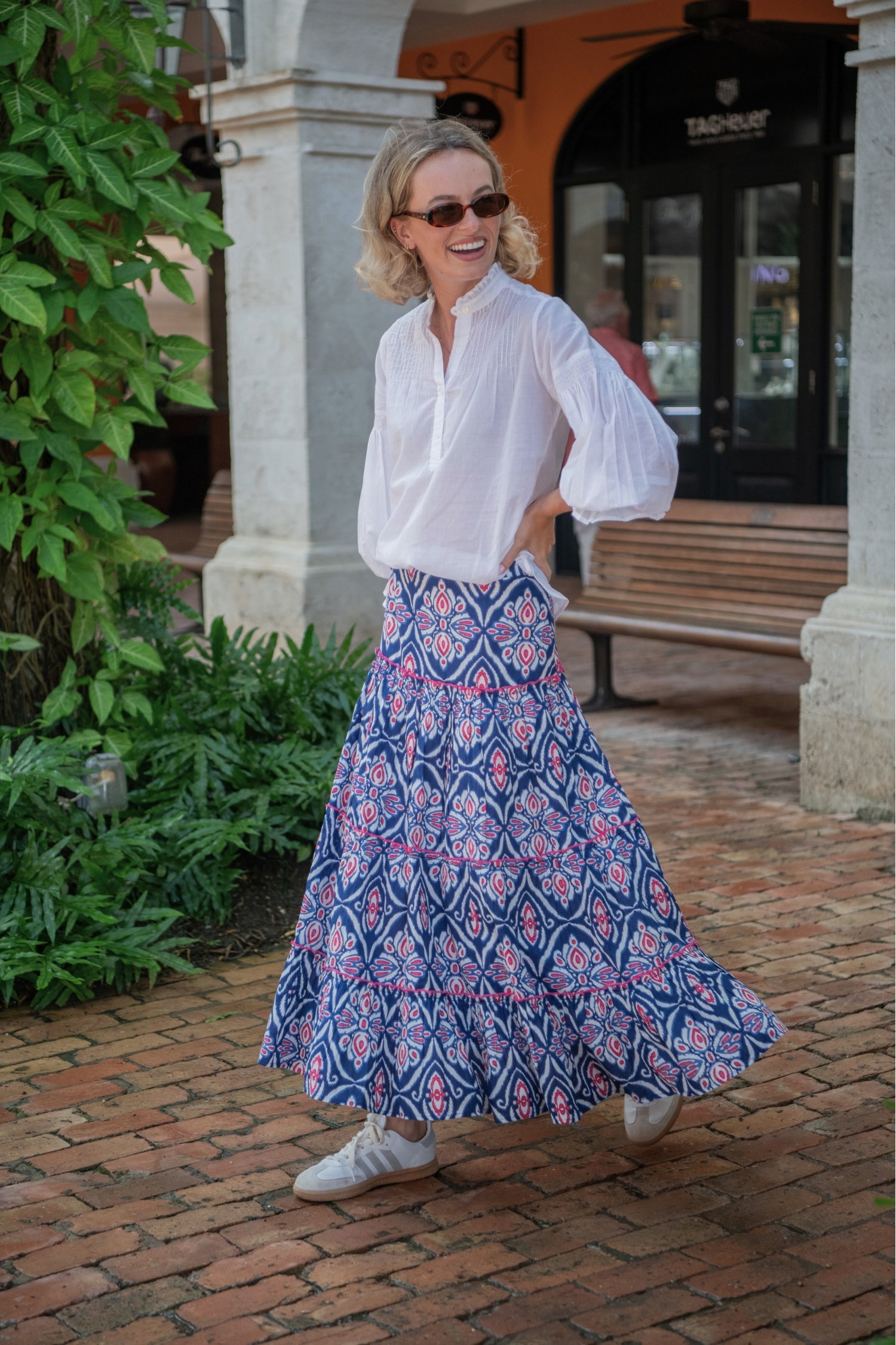 Tatjana Skirt - Blue Ikat
