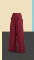 Wide-leg trousers in berry pop